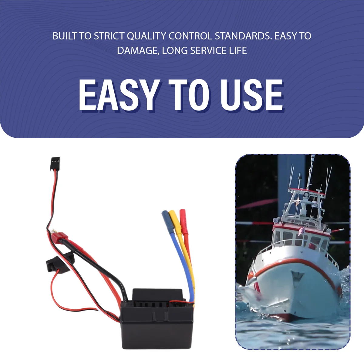 A17I Wasserdichter 3650 bürstenloser Motor mit 60 A ESC-Kombination für 1/10 RC Car Truck Parts 3600KV