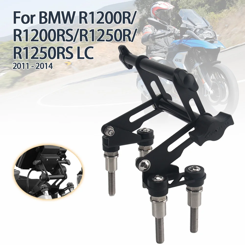 

Держатель для мотоцикла BMW R1250RS R 1250 R R 1200RS LC R1200 R, кронштейн для мобильного телефона и GPS-навигатора, регулируемая опорная часть