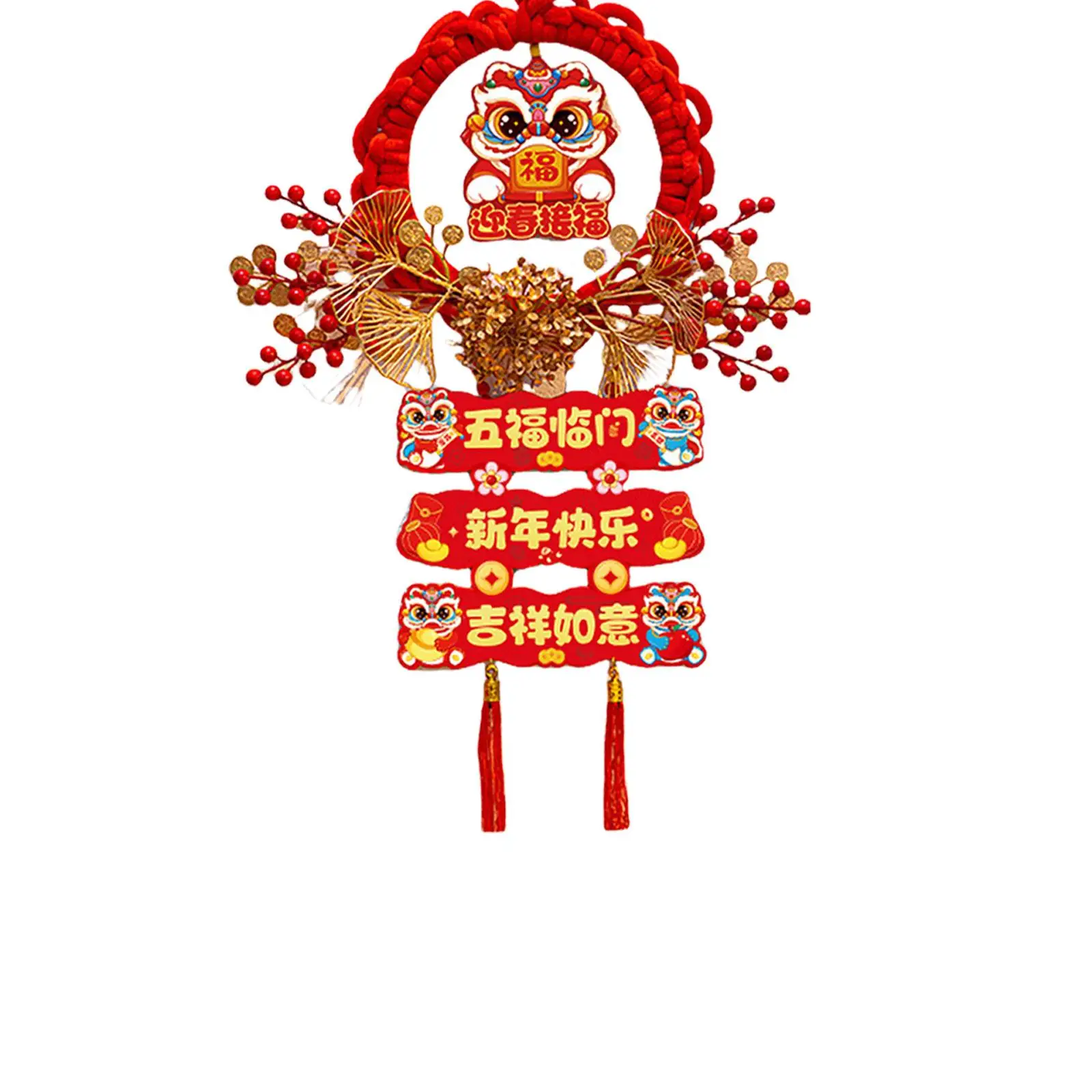 Chinese New Year Hanging Ornament Traditional for Bedroom Wall Housewarming