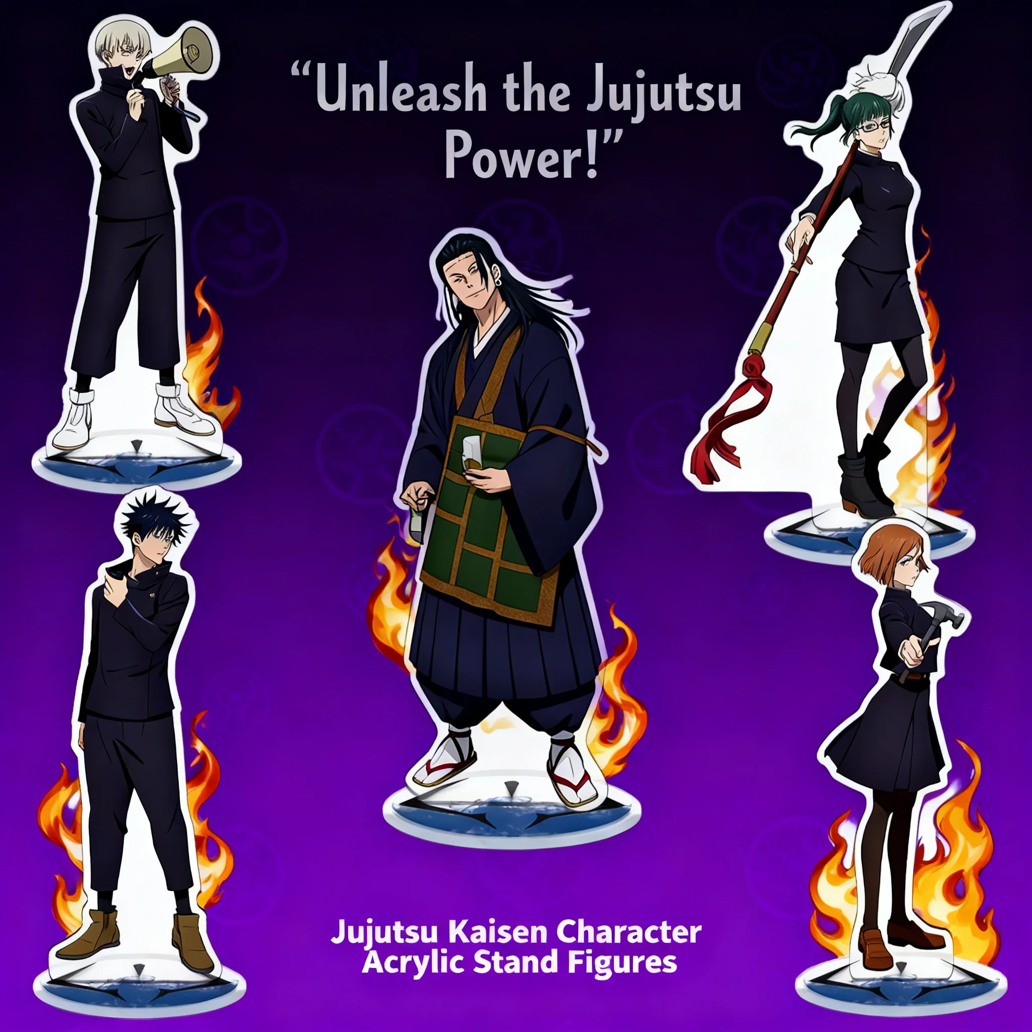 

Anime Merchandise Jujutsu Kaisen Acrylic Stand Figures Fushiguro Megumi Gojo Satoru Creative Decor Ornament Collectible Display