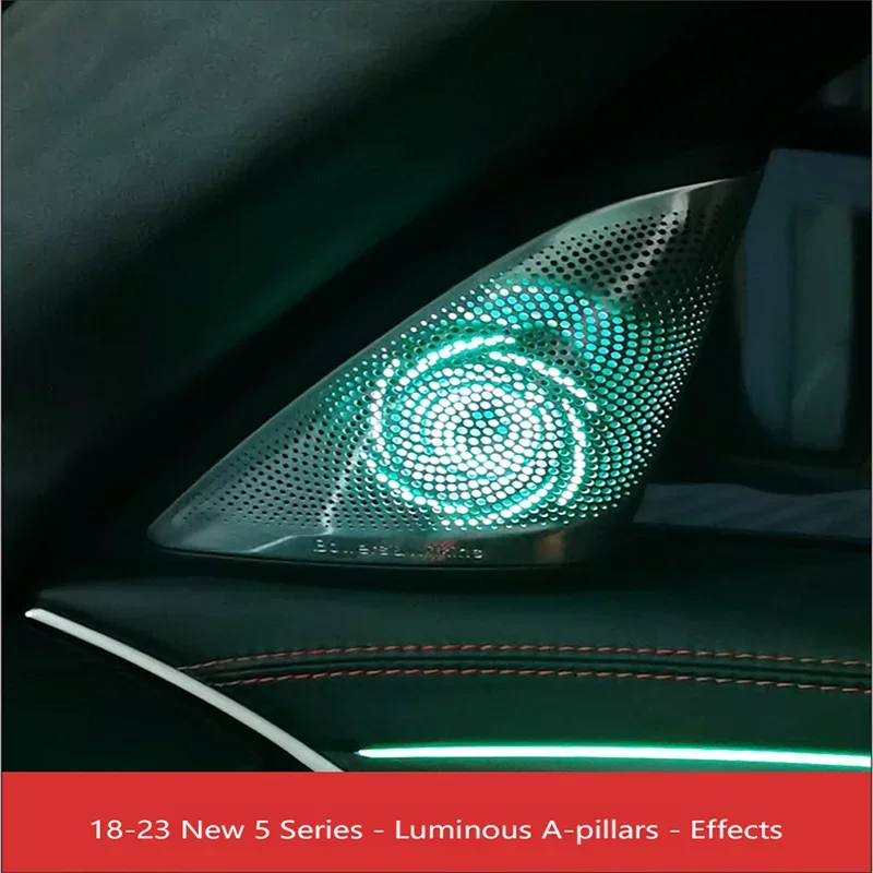 Neon Lamp For BMW 5 Series G30 G38 F18 F10 LED Luminous Tweeter Speaker Panel Synchronous Ambient Light Cover Door Decorative
