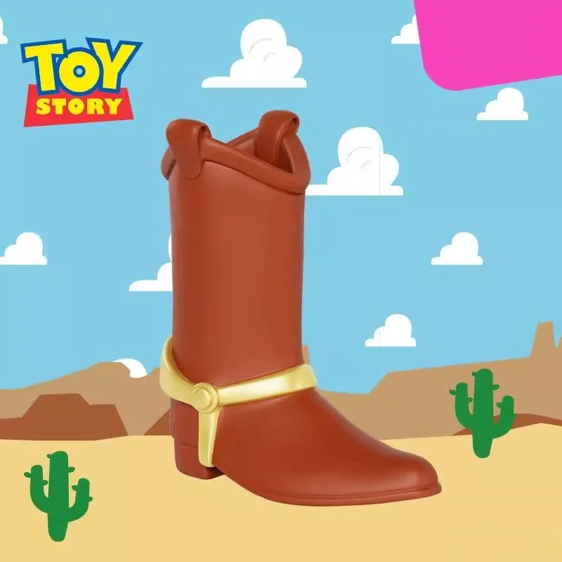 Disney Toy Story accessori legnosi cartone animato creativo simpatici stivali retrò portapenne a forma di ornamenti per la decorazione del desktop regalo di compleanno