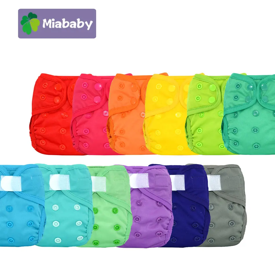 Miababy Newborn Baby Washable Cloth Diaper Cover Reusable Baby Nappy Cover Wrap Suits Birth to Potty Diaper Wholesale