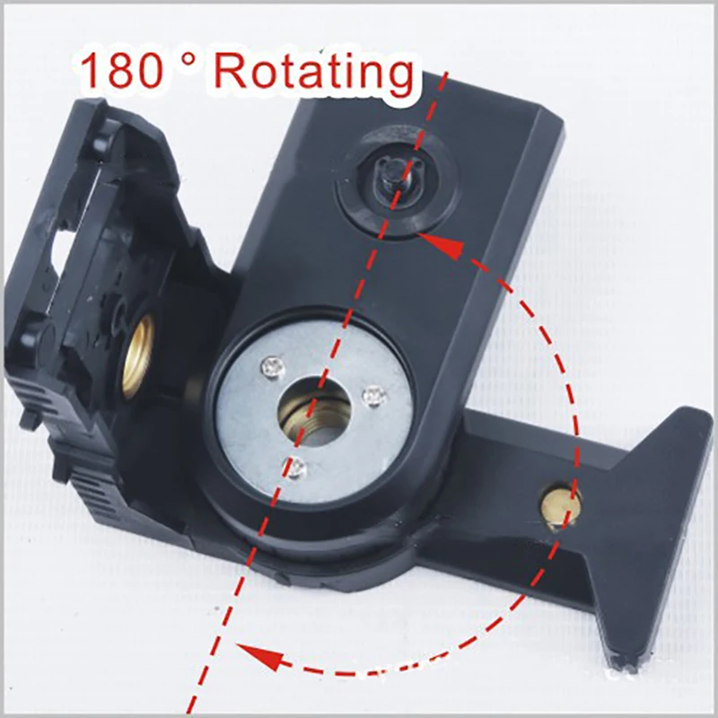 Magnet L-shape Bracket Stand For Laser Level Support 180 Degree Rotating Magnetic Pivoting Base for Wall & Ceiling Mount Bracket
