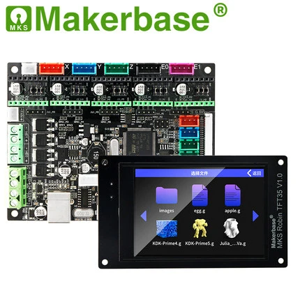 Makerbase MKS Robin Nano V1.2 3D Printer Mainboard Control Board with Screen for Parameter Adjustment