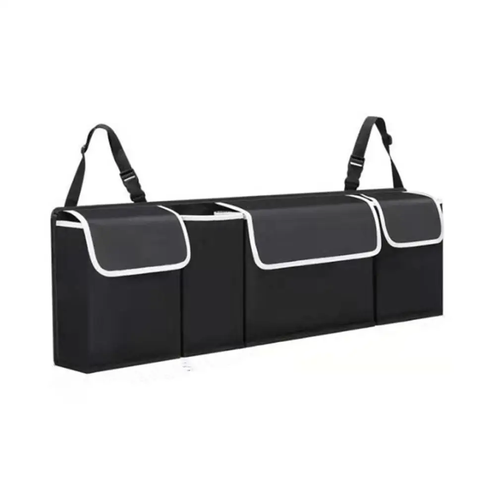 Car Trunk Organizer For Trunk 600D Oxford Cloth Foldable Car Storage Bags Seat Back Hanging Bag Automotive Interior Accessories