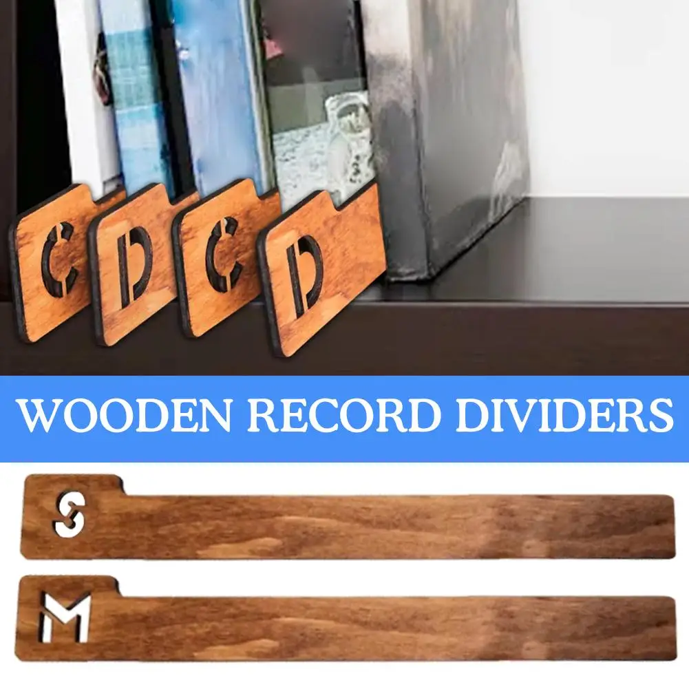 Record Dividers Az 26pcs Alphabet Dividers Wood Slice Diy Crafts Bookmark Alphabetize Organizer For Album Decorations Kids O1y1