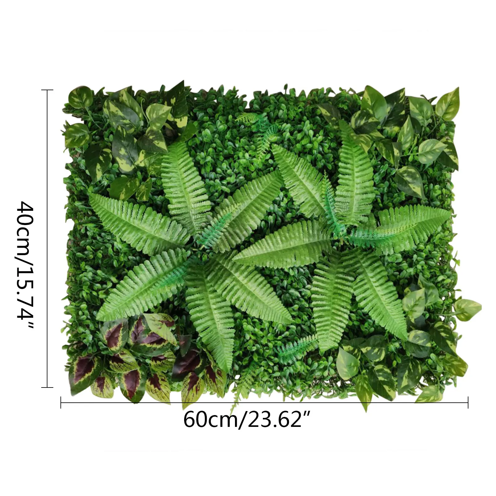 Pack of 9 60 x 40 cm Artificial Leaf Plants Wall Plant Wall Privacy Screen Artificial Plants Outdoor Indoor Simulation