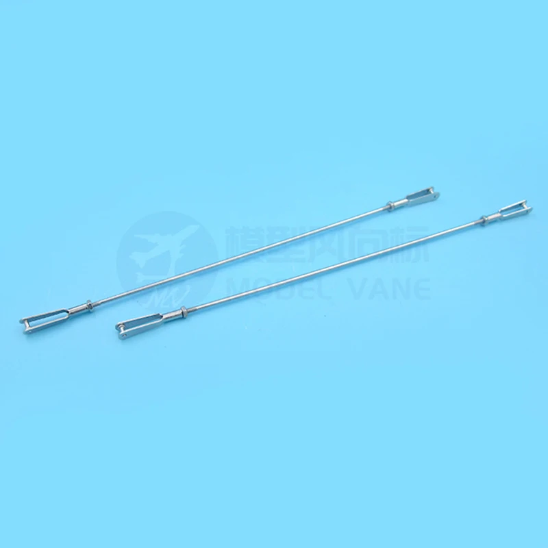 M2*L100-300mm Ball Head Buckle Stainless Steel Pull Rod Clevis Chuck Assembly Model Boat Servo Connection Part Tie Rod Link Rod