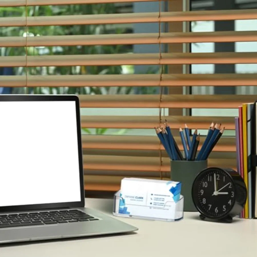 20 عبوة من حامل بطاقات العمل الأكريليك للمكتب من البلاستيك الشفاف، حامل بطاقة عرض الأعمال، حامل بطاقة العمل #6