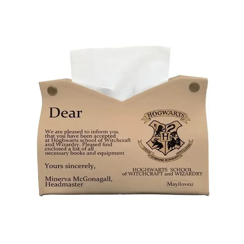 Harry Potter creative household tissue box film television peripheral personalized leather packaging napkin cartoon paper box