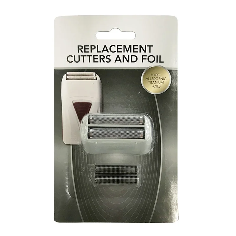 

A53Q-Professional Replacement Titanium Foil & Cutter Shaving Blades Shaver Head Sets For Andis 17155 17150 17200 Shaver
