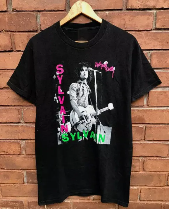 New York Dolls Sylvain T shirt Short Sleeve Cool Cotton All Size