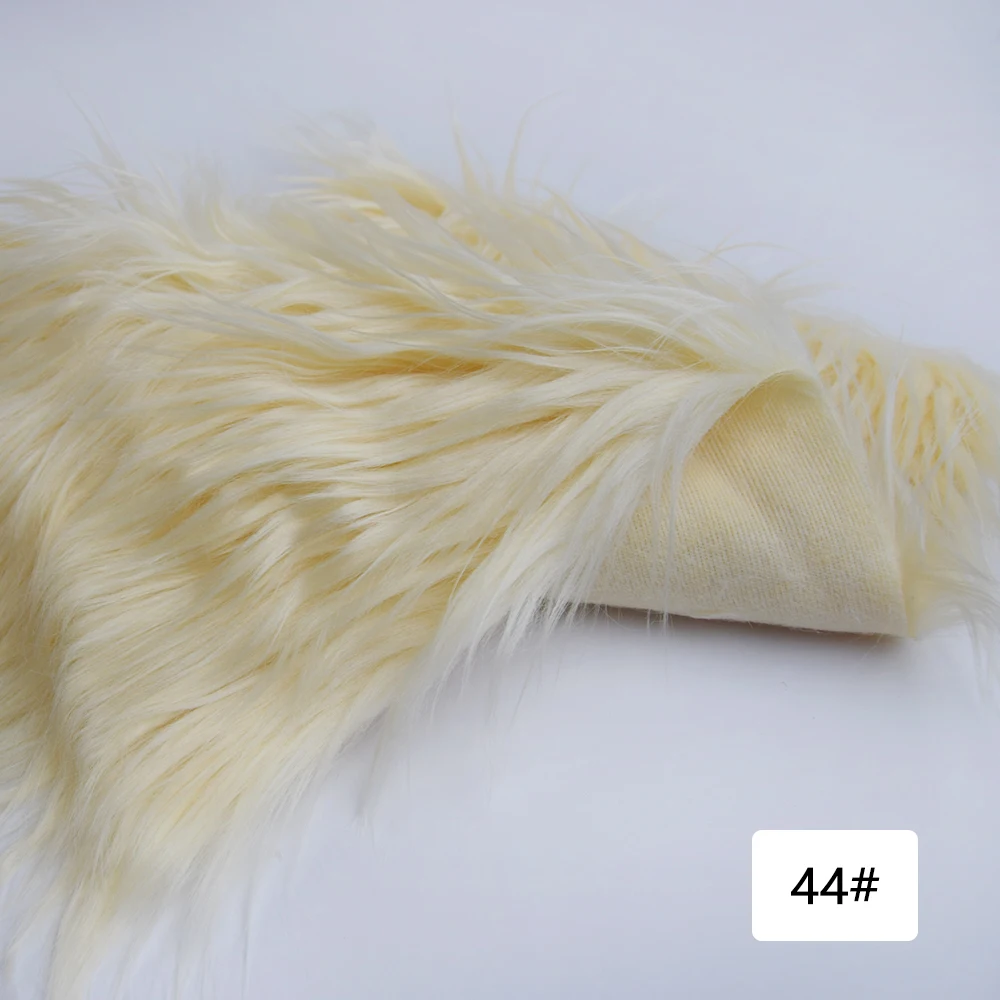 8cm Pile Length Imitation Fur Fabric Diy Cosplay Clothing Hairy Fur Fabric Bundle Long Hair Plush Fabrics By Meters Liquidations image 3