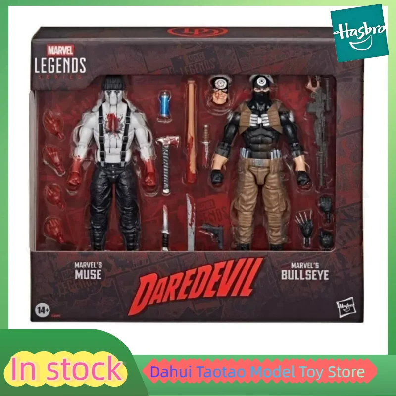 In Stock Hasbro Daredevil Comic Version 6-inch Set Muse and Bullseye Figures Movable Figures Anime Models Toys Collection Gifts