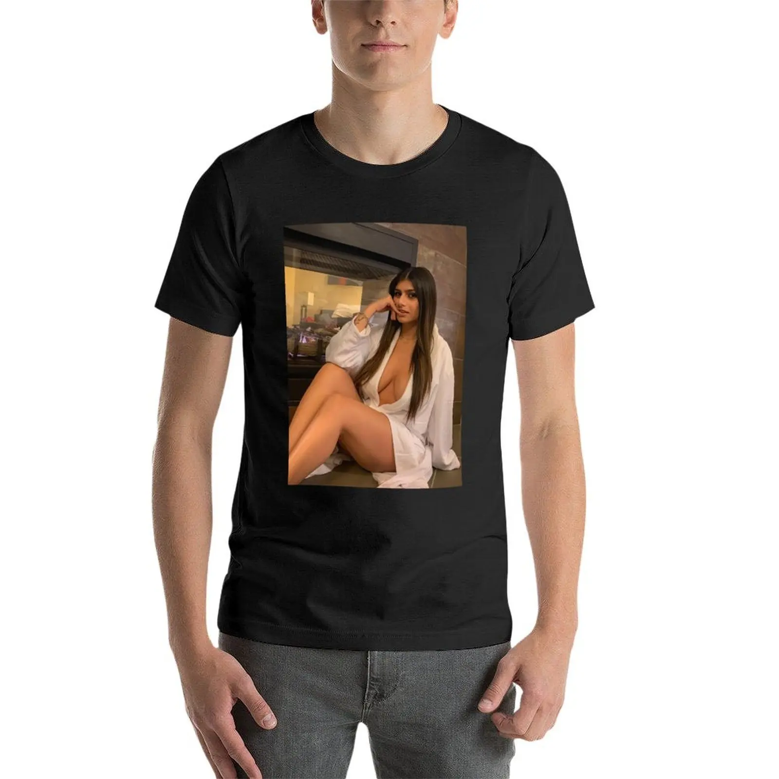 Mia Khalifa T-Shirt boys whites blanks animal prinfor boys Men\'s clothing