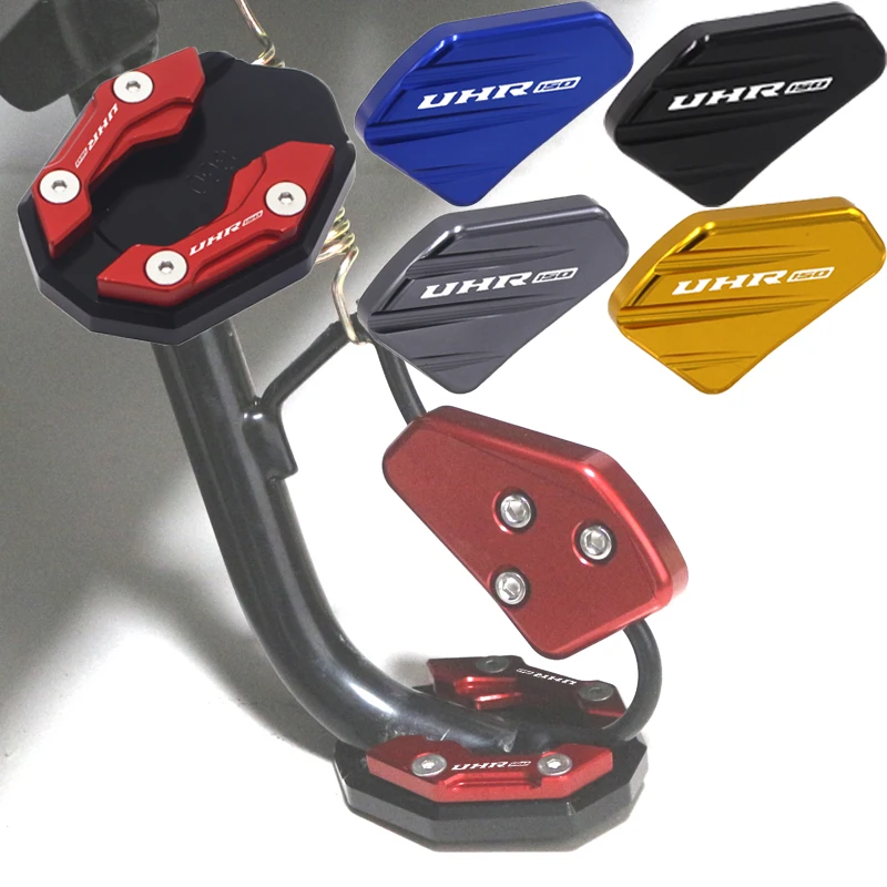 

Для HAOJUE UHR150 UHR125 UHR 50 UHR 125 аксессуары для мотоциклов CNC алюминиевая боковая подставка увеличитель пластина Выдвижная подставка удлинитель