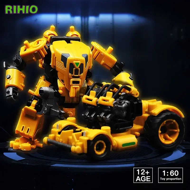 RIHIO Anime Action Figure Transform Robot Multi Abyss MM-002 Defender Construction Set Assembled Transformer Mecha Toys Gifts