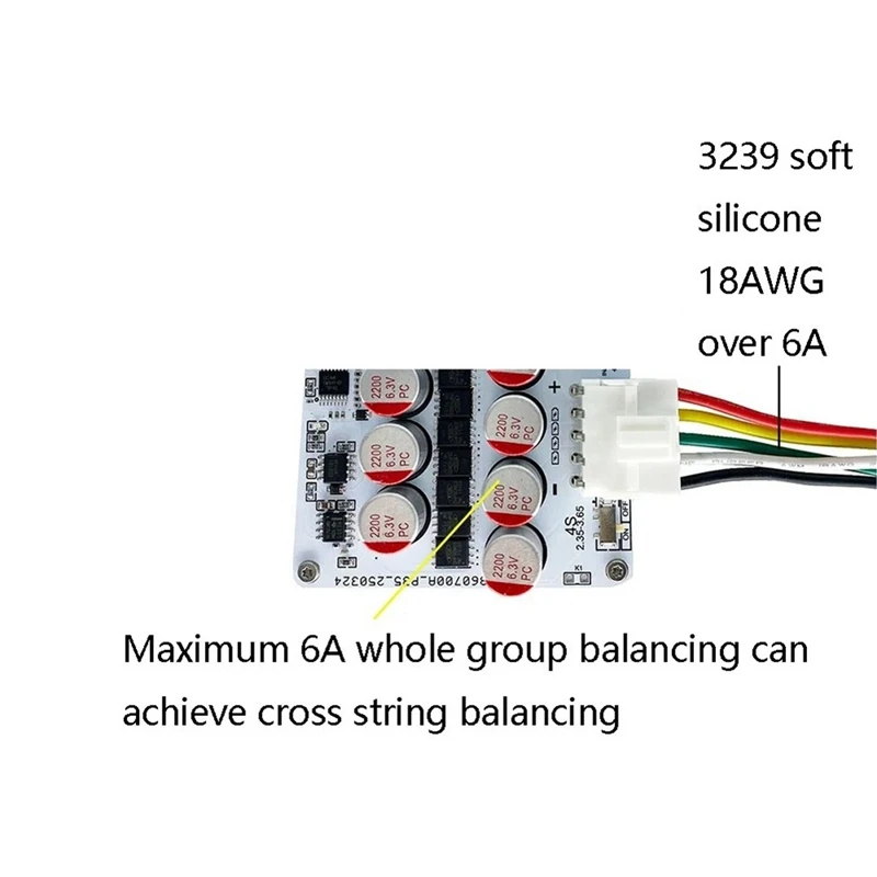 4S W Active Balance Lifepo4 Lithium Battery Protection Board 100A for 12V Batteries Inverters Motorcycle Car