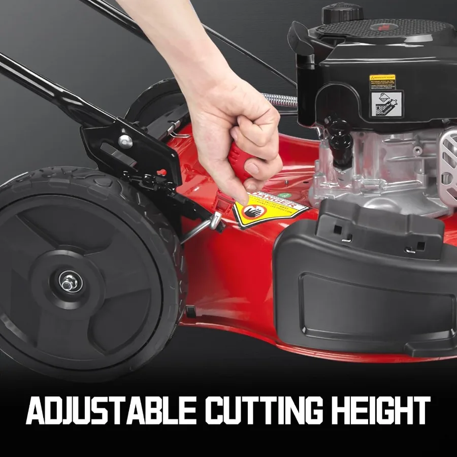 Mesin Pemotong Rumput Dorong 21 Inci dengan Mesin Briggs and Stratton 125cc untuk Perawatan Rumput yang Efisien, Fungsi Mulching 2in1 dan Pembuangan Samping