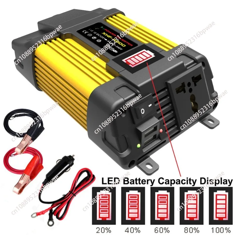 

Intelligent Vehicle Inverter12VDC Conversion110V/220VCommunication300W500WQuasi-Sine-Wave Inverter Battery Converter