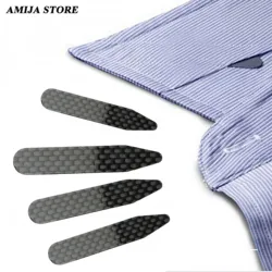 Carbon Fiber Collar Stand para Homens, Camisa Brace Acessórios, Vestido de Festa, Inserção de Reforço, Fixação 2 Tamanho Jóias, Homens de Negócios, 2 Pcs