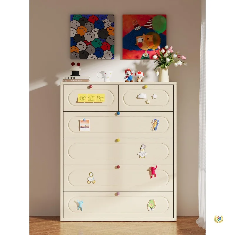 Five-bucket steel cabinet, drawer storage cabinet, crevice locker