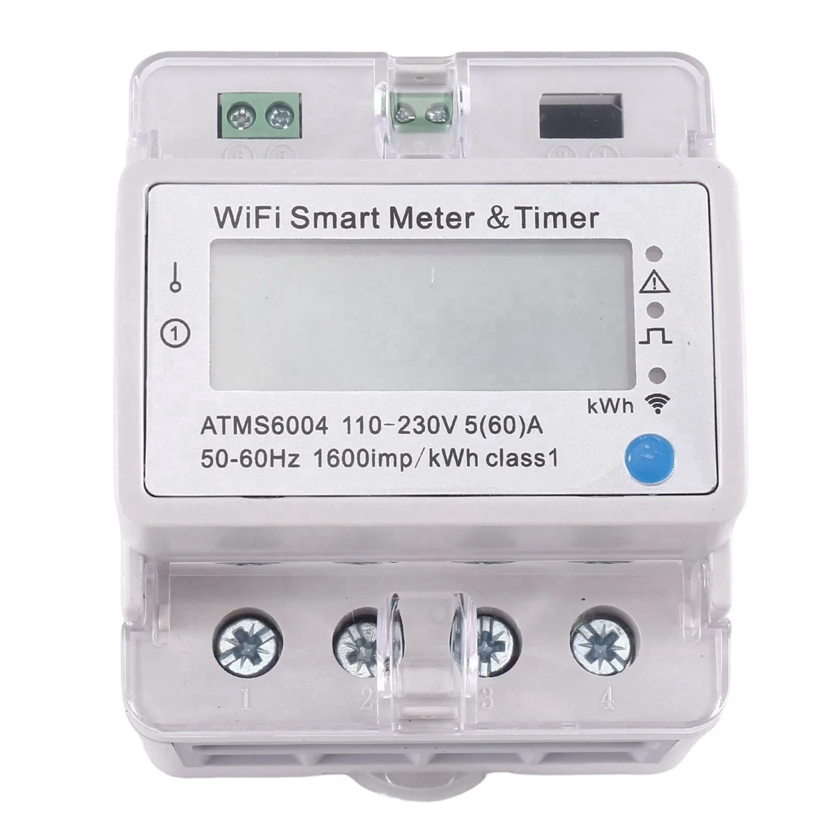 

ATMS6004 Din Rail WIFI Smart Meter Smart Timer 4P Energy Meter Tuya Smart WiFi Meter WIFI Remote Control Meter