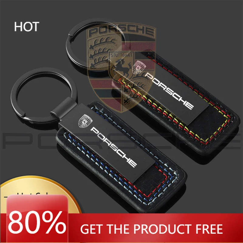 

Porsche Car Sticker For Porsche Cayenne Panamera Macan 911 718 Taycan Boxster Cayman 918 Pajun Metal Car Keyring Keychain Pendan