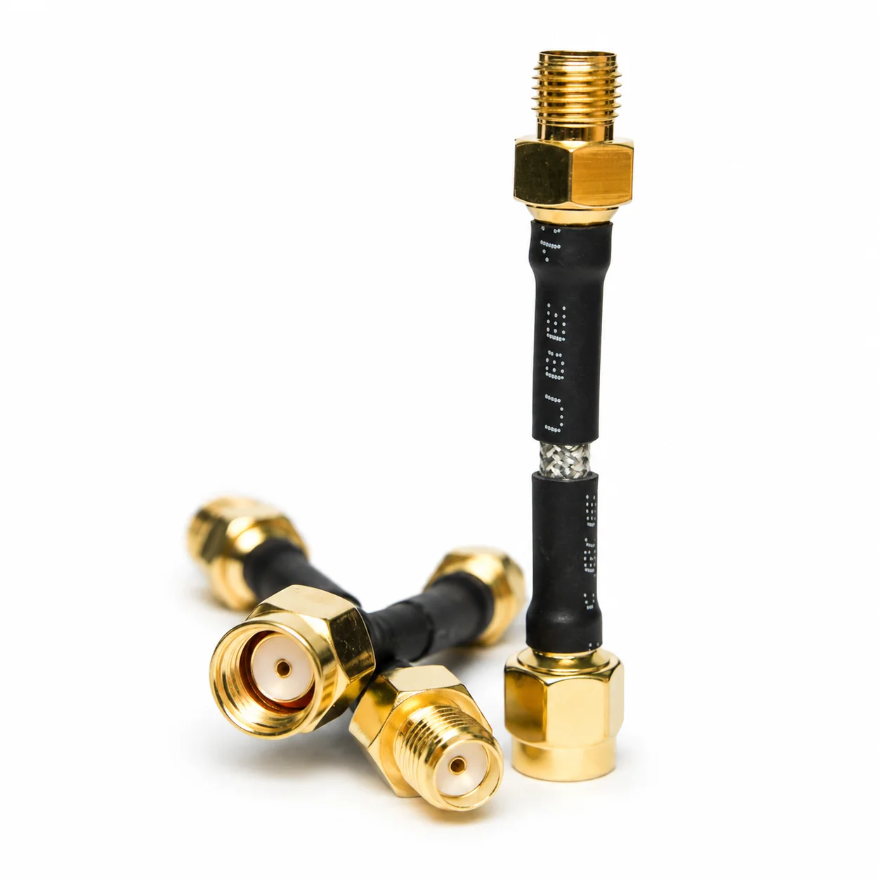 2PCS MenaceRC Adaptor Extensions 5.8Ghz Connector SMA to SMA/SMA to RPSMA/RPSMA to SMA For 5.8Ghz Antenna
