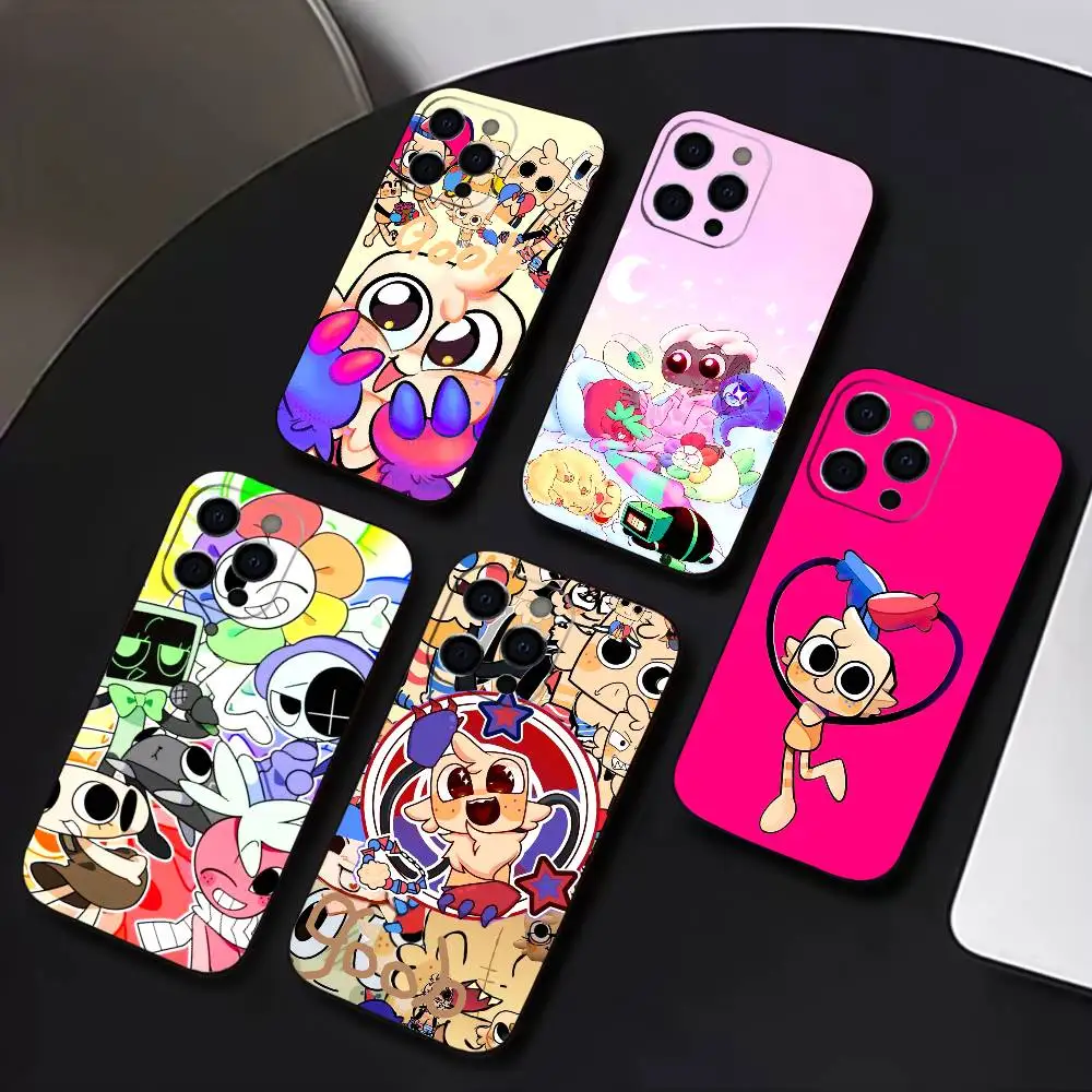 

G-Goob D-Dandys W-World Phone Case For iPhone 17,16,15,14,13,12,11 Plus,Pro Max,XS,Soft Black Cover