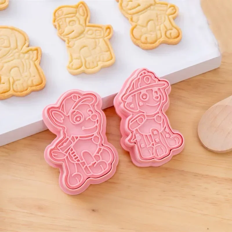 Neue Paw Patrol Figuren Ausstechformen Cartoon DIY Backform Keks-Presse Stempel Präger Zuckerplastik Kuchenform Spielzeug