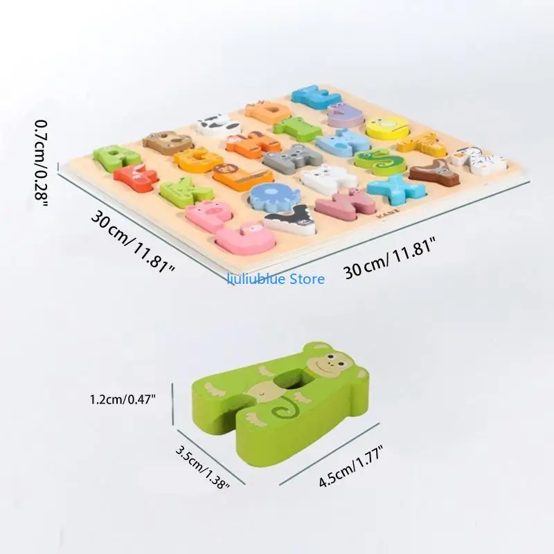 Trò chơi đánh vần và đọc chữ cái Đồ chơi thẻ màu chữ cái cho trẻ giáo dục sớm 62CF