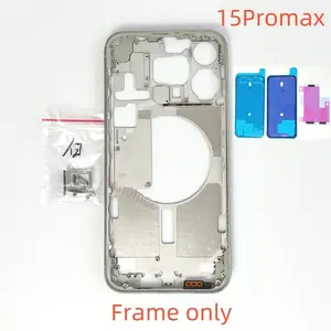 Bilashmart iPhone 15 Pro Max Middle Frame Bezel Housing Side Button Chassis Repair Replacement Parts