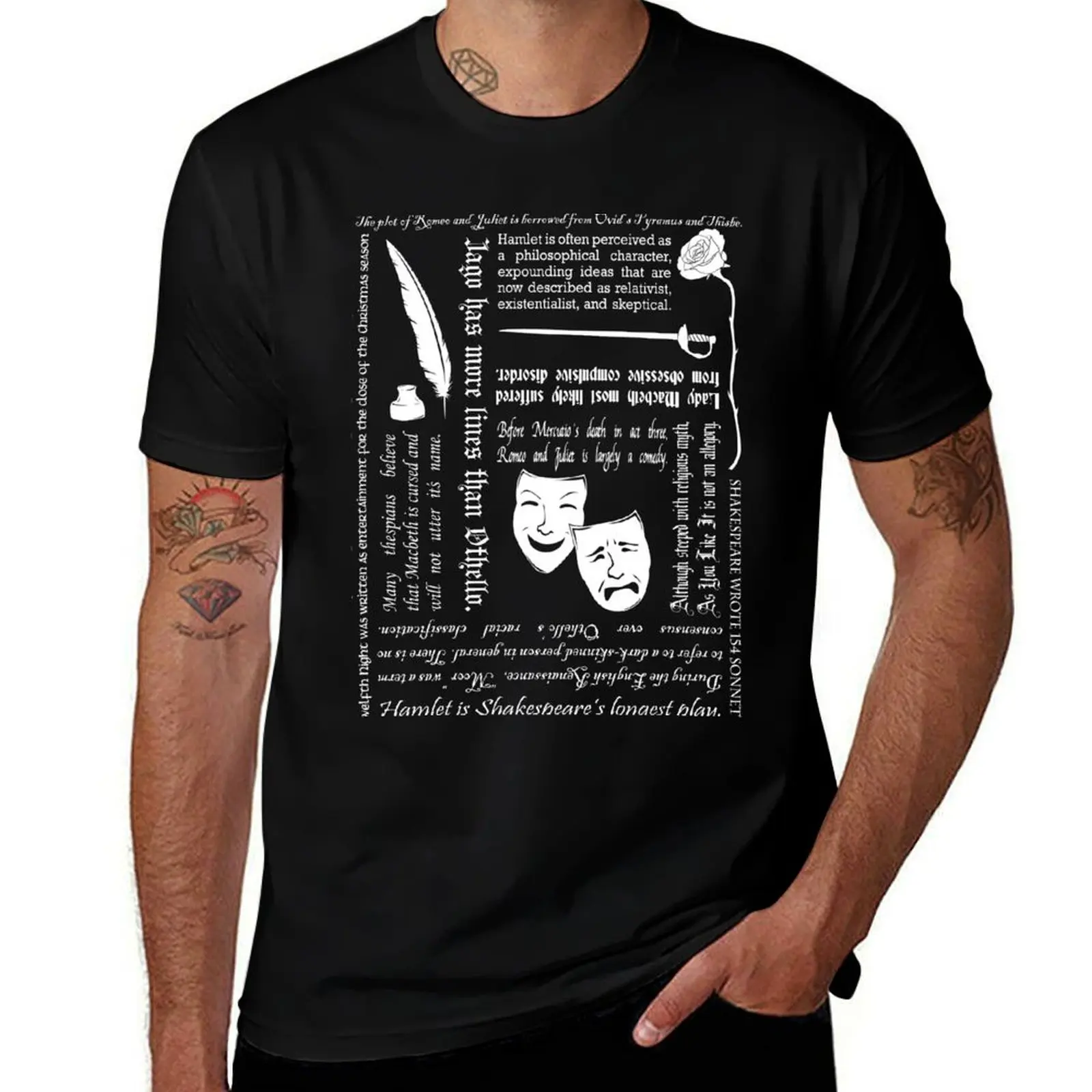 

Shakespearean Factoids T-Shirt t shirt for man t shirts for man graphic funny t shirts for man pack cotton T-Shirt