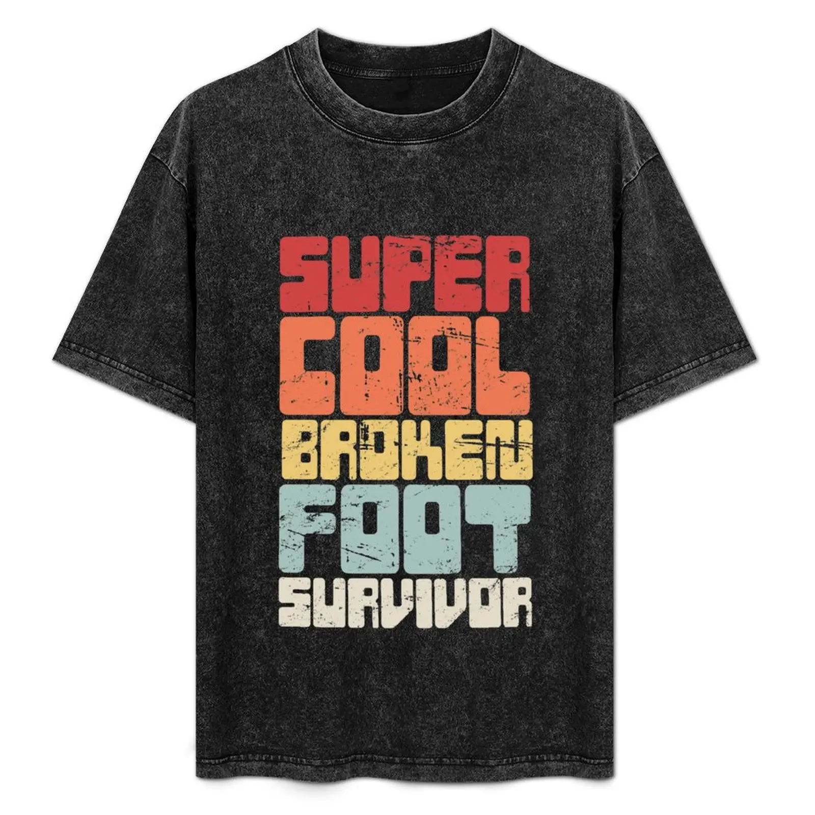 

Забавный подарок Get Well-футболка Fractured Broken Foot, футболки, незаменимая футболка, лето 2025, мужская одежда больших размеров