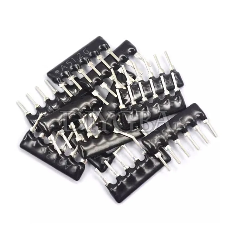 10PCS/LOT Exclusion Network Resistor array DIP 6PIN 100 220 330 470 510 680 1K 1.2K 1.5K 2K 2.2K 3.3K 4.7K 10K 100K ohm