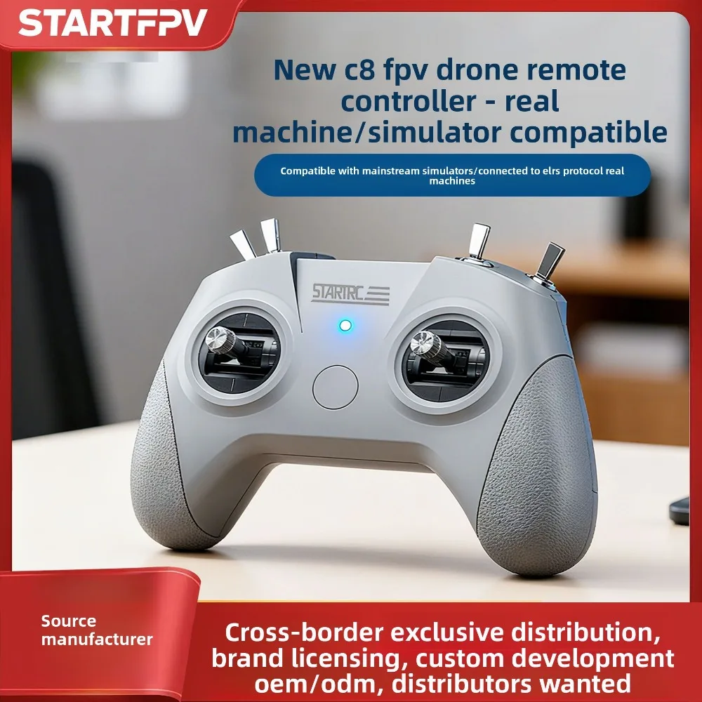 C8 ELRS Remote Controller for FPV Drone Training Fixed Wing Airplane RC Quadcopter Flight Simulator Handle Transmitter
