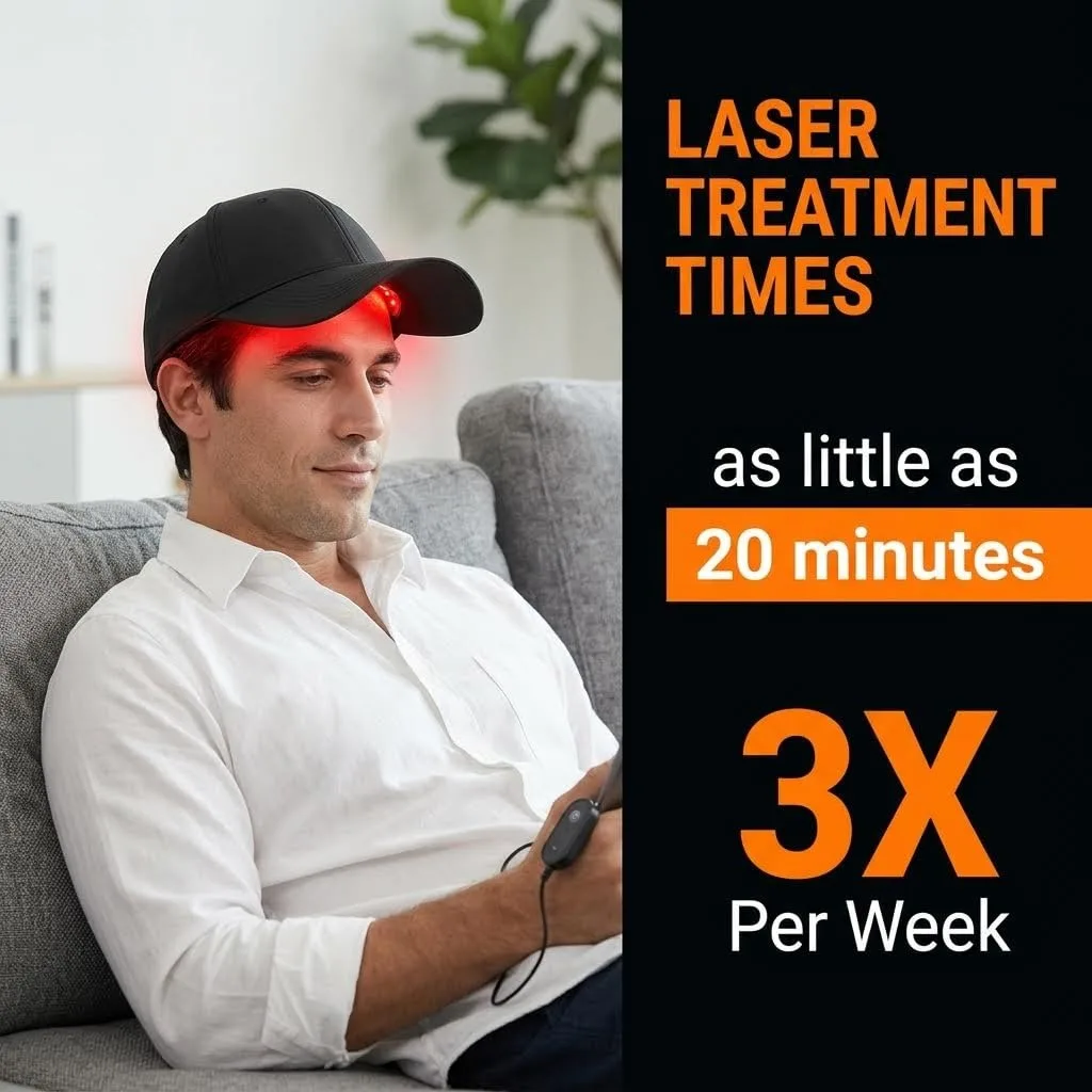 New Hair Growth Cap LED Physical Therapy Hair Growth Device 3 Wave Rechargeable Detachable Panel Helmet Red Light Anti-Hair Loss