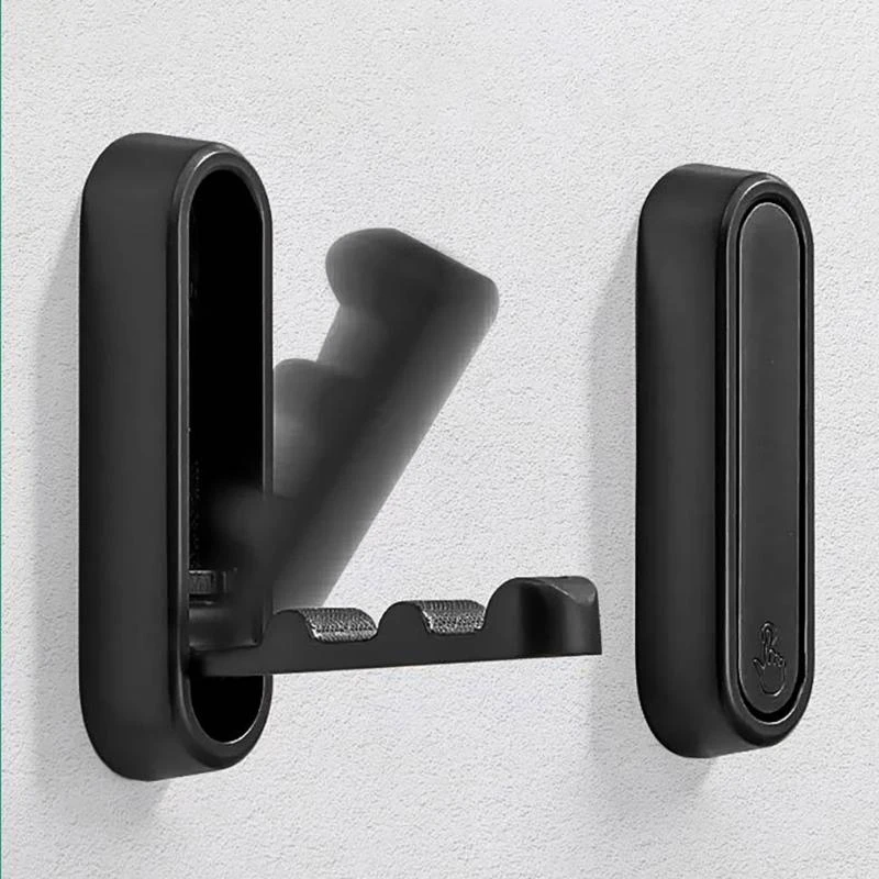 

652F Set Of 2 Space Saving Foldable Wall Hook Wall Mounted Foldable Hook Simple Installation for Towels Coat & Purses