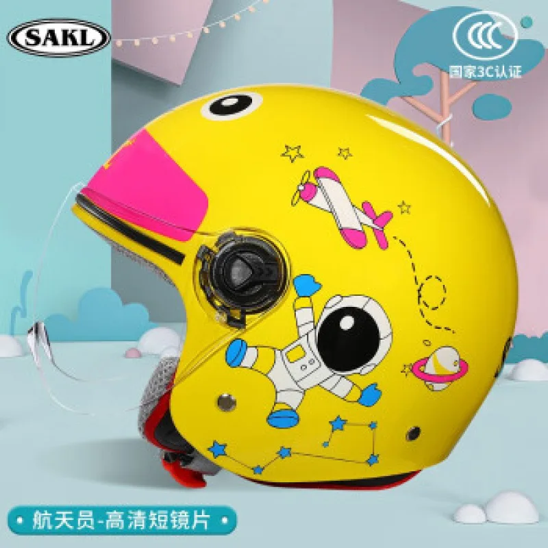 

Children Cartoon Cute 4 season Motorcycle helmets Open face electric car bike child helmet for kids boy girl unicorn