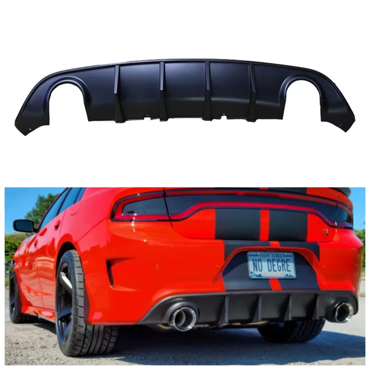 

High Quality GT Style Car Body Parts Rear Diffuser Normal Bumper for Charger 2015+