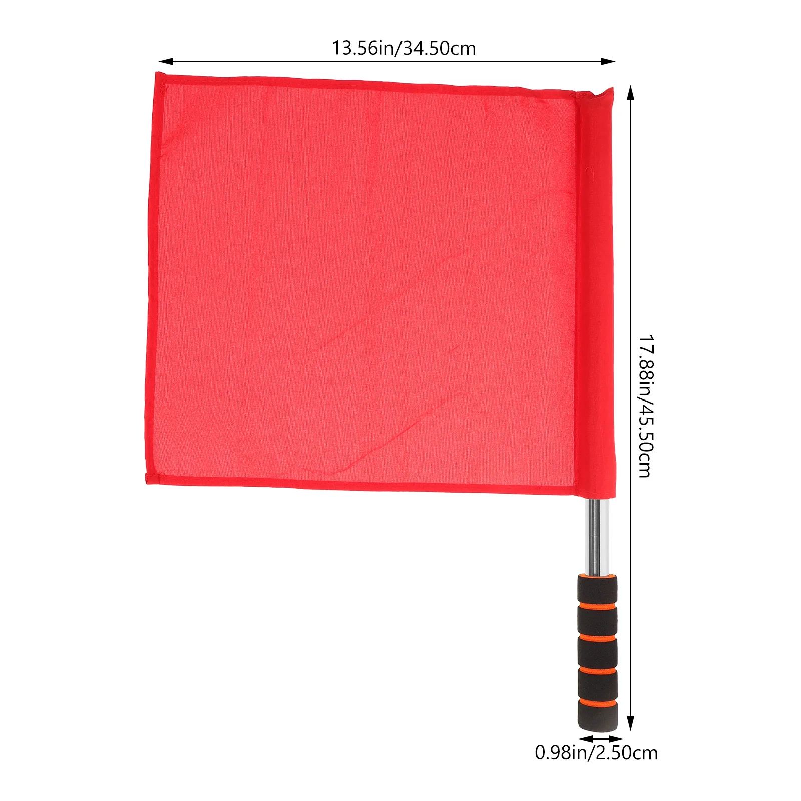 3 Pcs Referee Flag Match Signal Flags Referees Conducting Sports Commander Red Fan Cheering Racing Commanding Banner Equipment