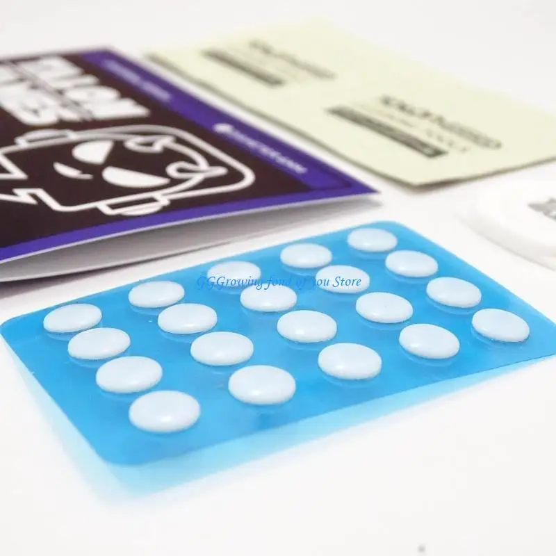 H9EBタロンガームラウンドマウスフィートパッドマウススケートアンチスリップマウスDIYドットステッカー