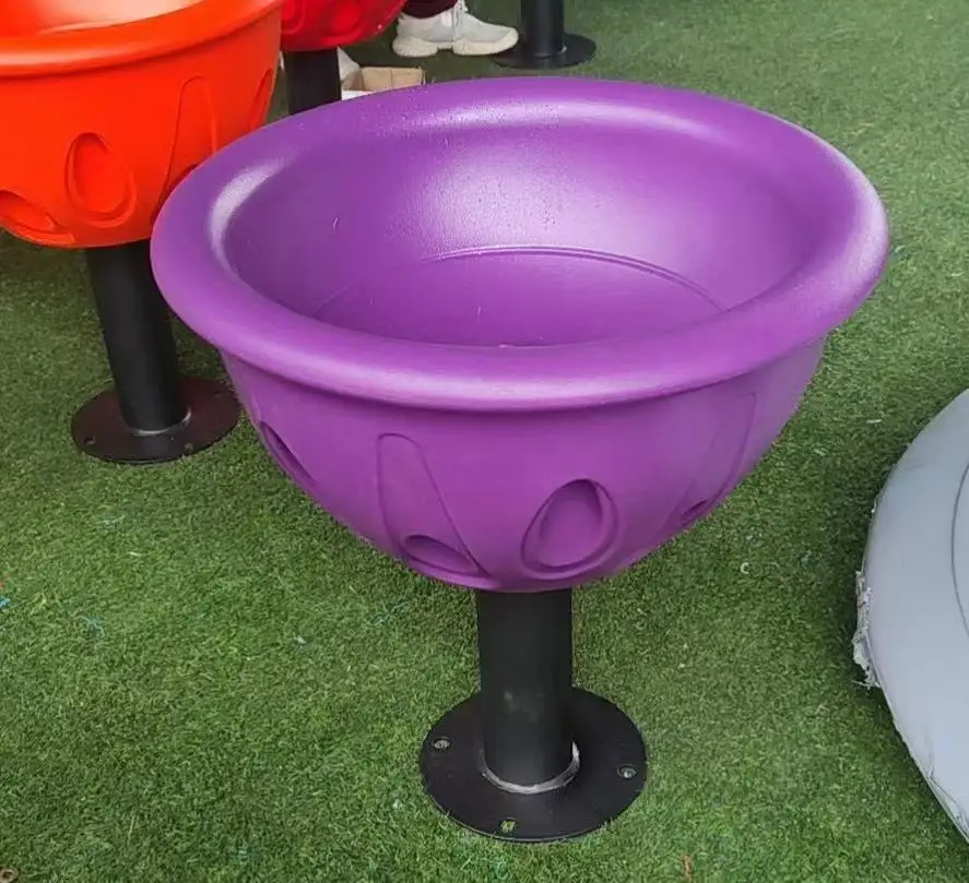 

Multi-color outdoor game set Children's rotating seat Swivel chair