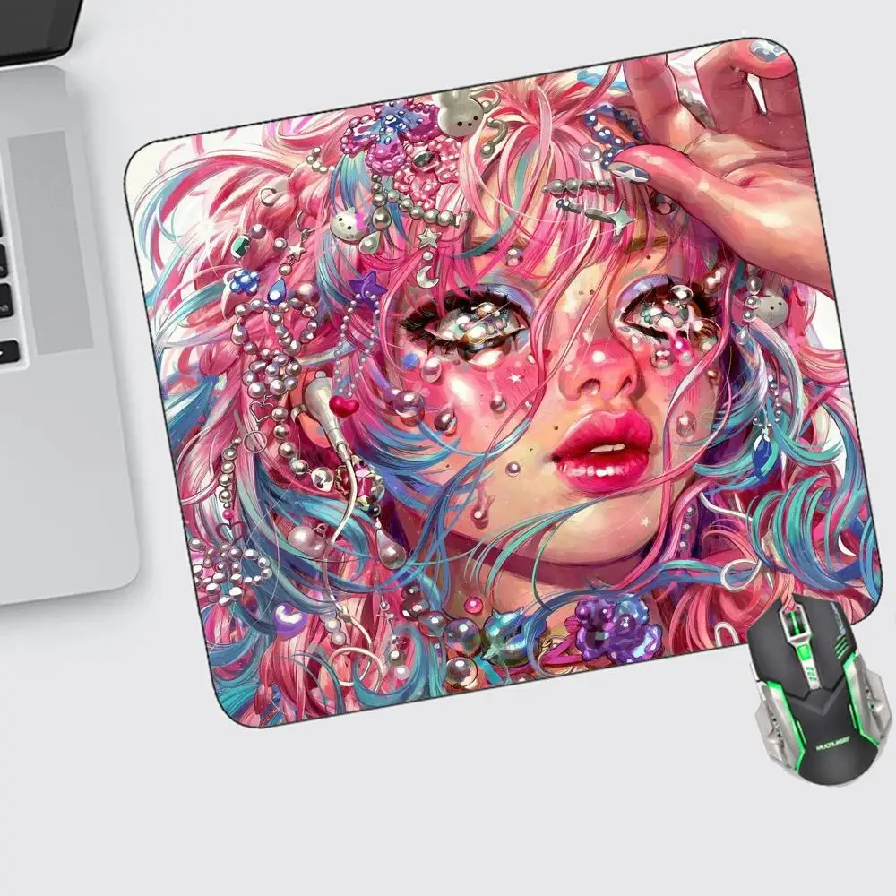 

Eunpyon Art Mouse Pad Small Gaming Accessories Keyboard Computer Offices Desk Mat Pc Gamer Non-slip Rubber Mousepad