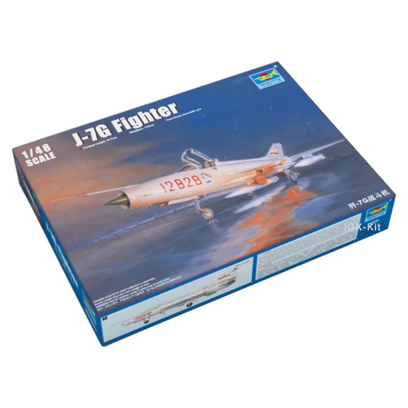 

Trumpeter 1/48 02861 PLAAF J7 J-7G J7G Fighter Plane Aircraft Toy Gift Handcraft Assembly Plastic Model Building Kit