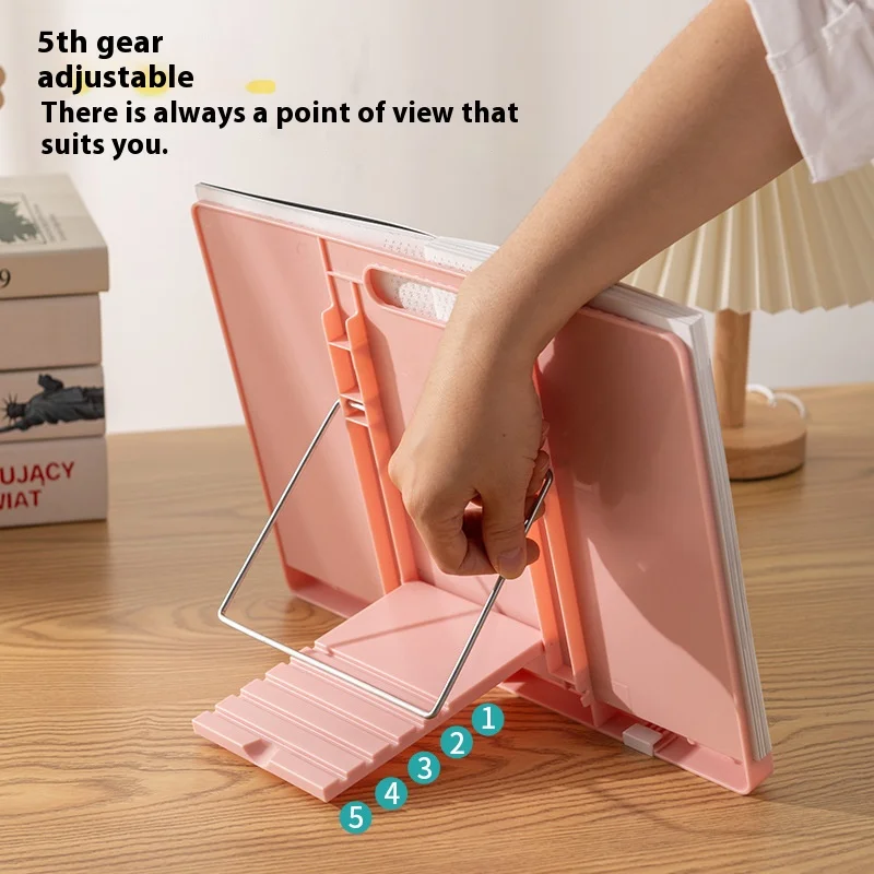 Reading Bookshelf Students Desk Reading Study Adjustable Tablet Reading Stand Book Holder Cute Desk Accessories