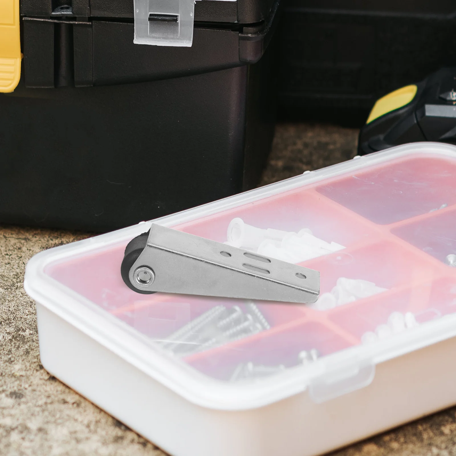 

4Pcs Sliding Door Track Pulley Smooth Vertical Mount Heavy Duty Rollers for Garage Cabinet Closet Doors Replacement Wheel Kit