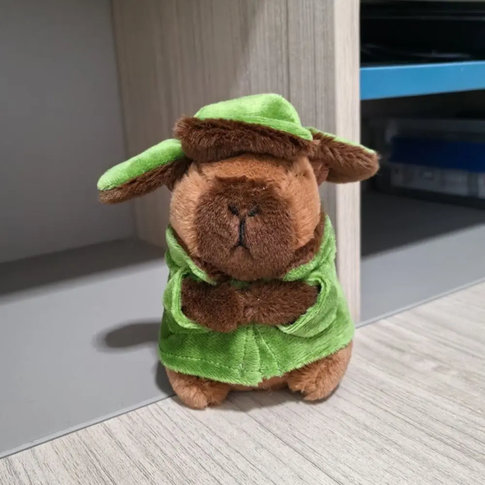 Multicolor simpatico giocattolo peluche capibara portachiavi simulazione ciondolo capibara Fluffty animale copricapo bambola capibara accessori morbidi